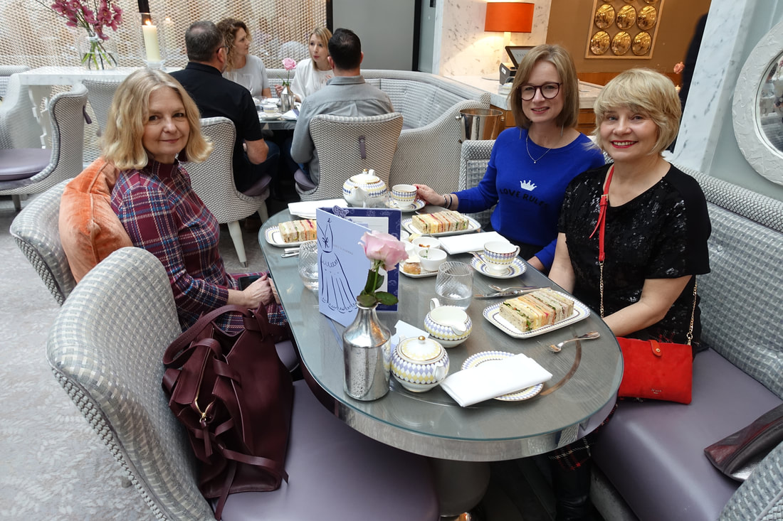 women having afternoon tea at the berkeley hotel knightsbridge