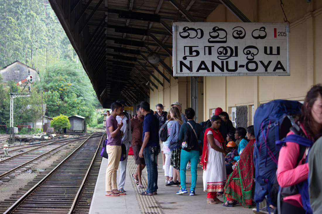 Nanu-Oya train station in sri lanka