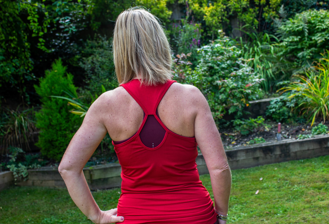 asquith bamboo workout top from back