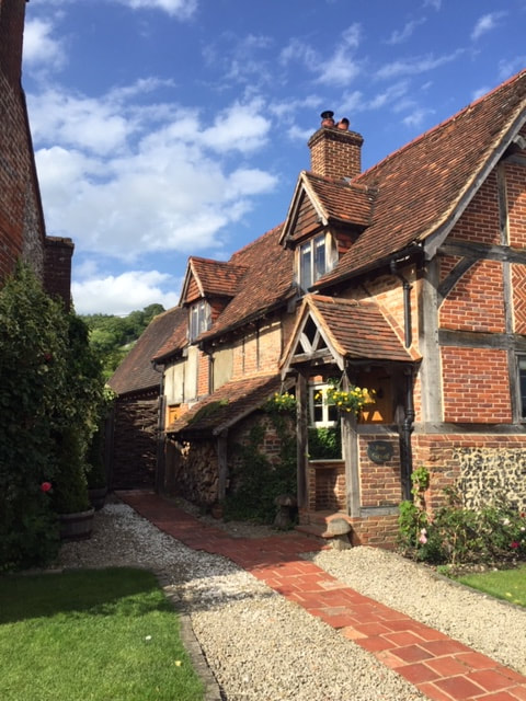 old house in the village of turville in buckinghamshire