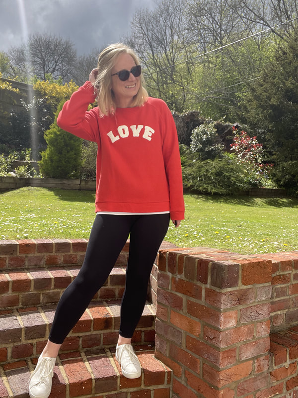 red love sweatshirt, nature, mental health awareness week