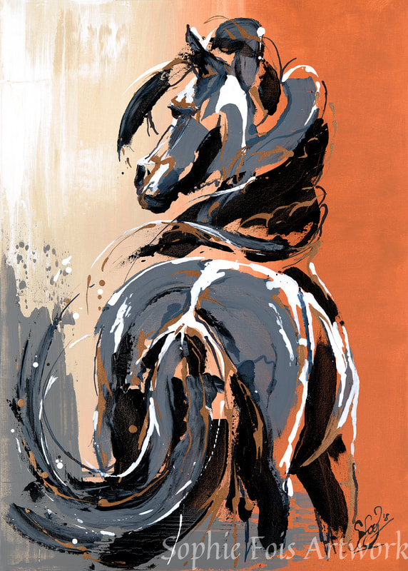 limited edition print of horse by sophie fois