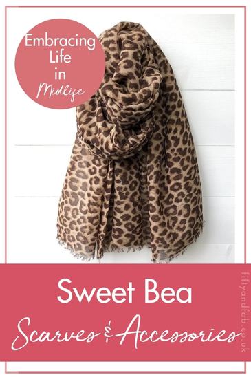 Sweet Bea scarves and accessories - Kate tells us why she's embracing life in midlife with her accessories business #midlife 