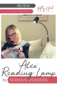 Review - 'Alex' reading lamp from Serious Readers #homedecor #interiors #reading