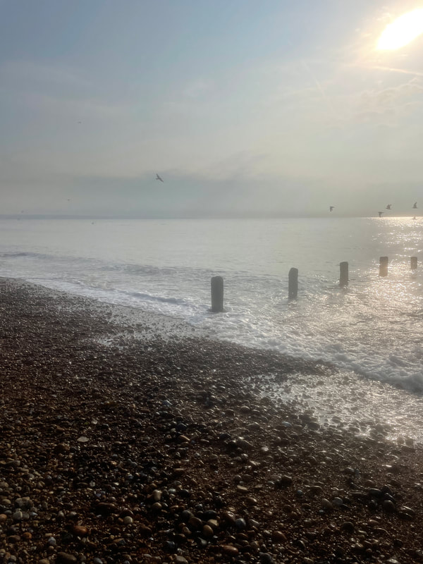 The beach early in the morning at Littlestone in Kent