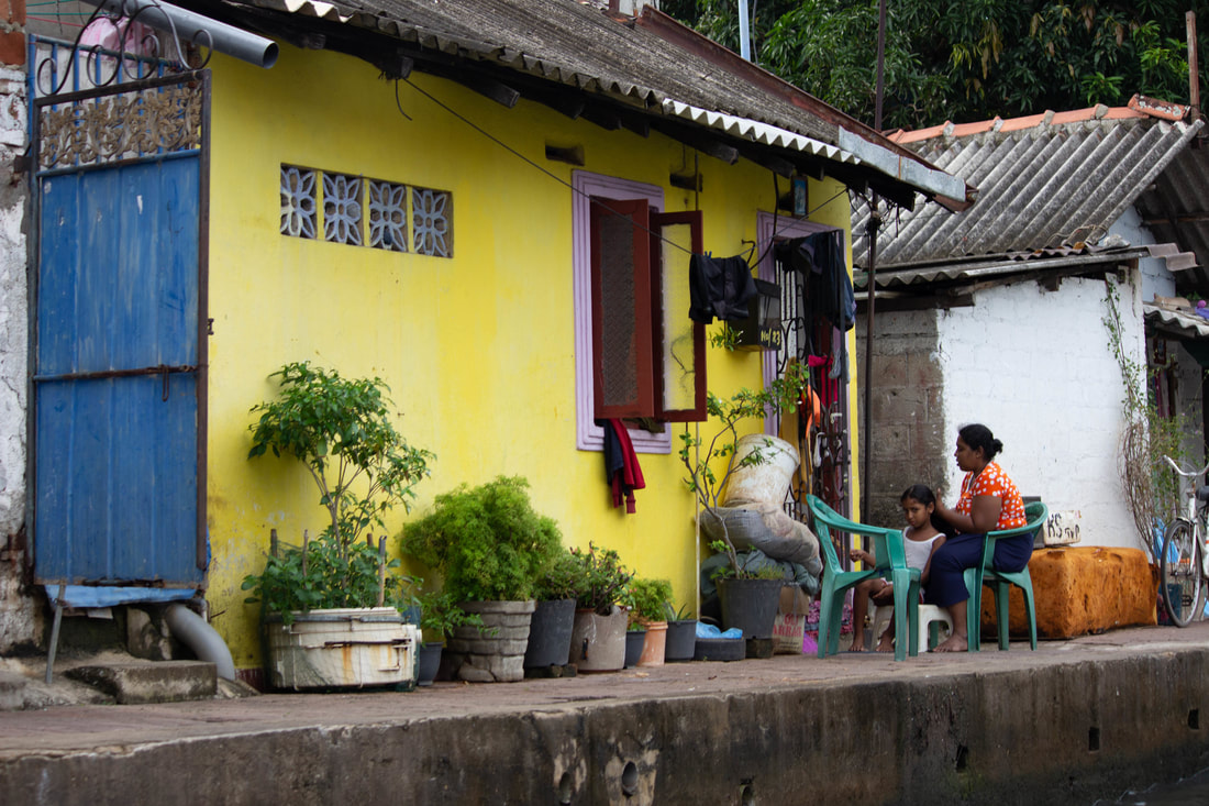 bright colour houses in sri lanka
