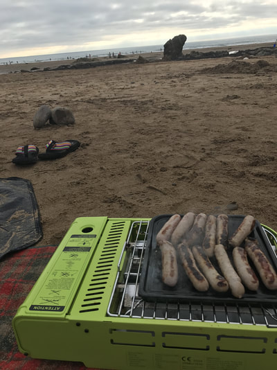 bbq on beach at bude | Days out Cornwall / Devon borders
