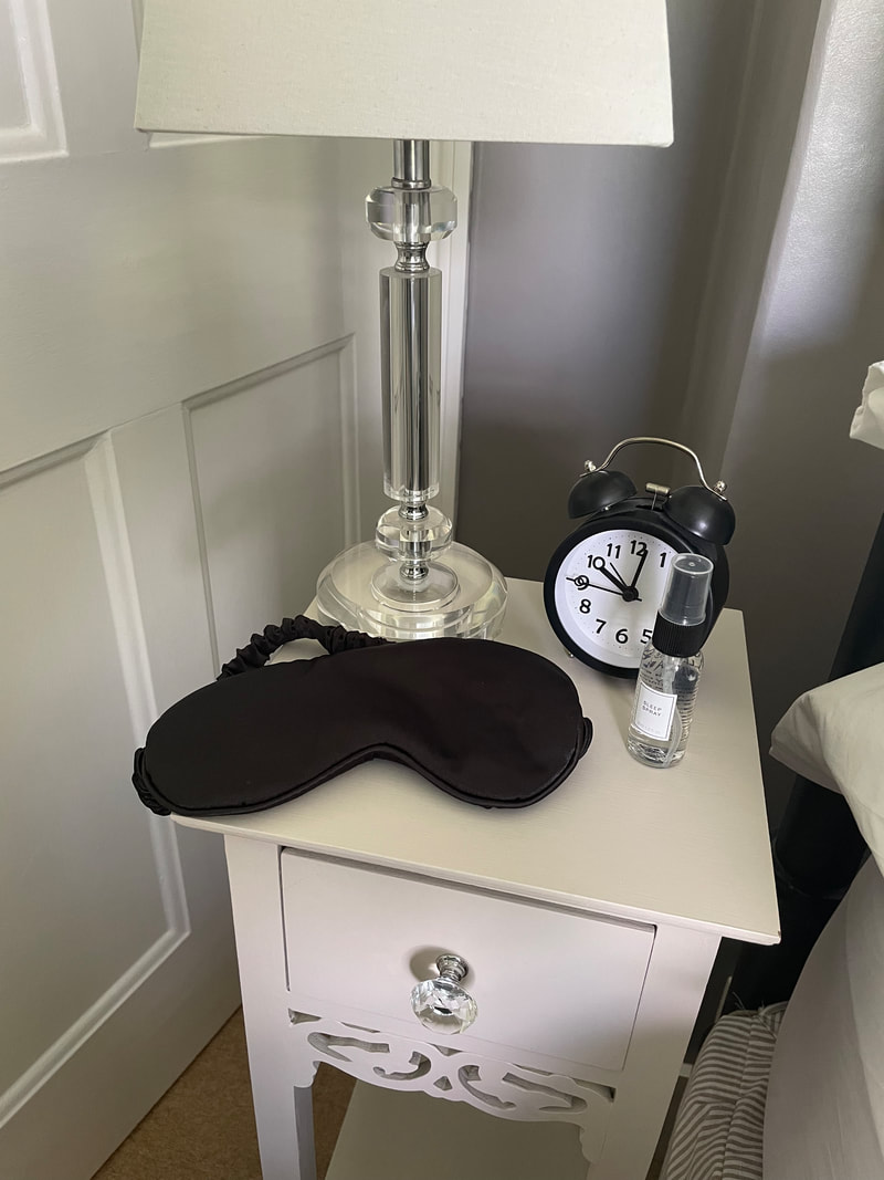 bedside table and clock | wht to do when you can't sleep