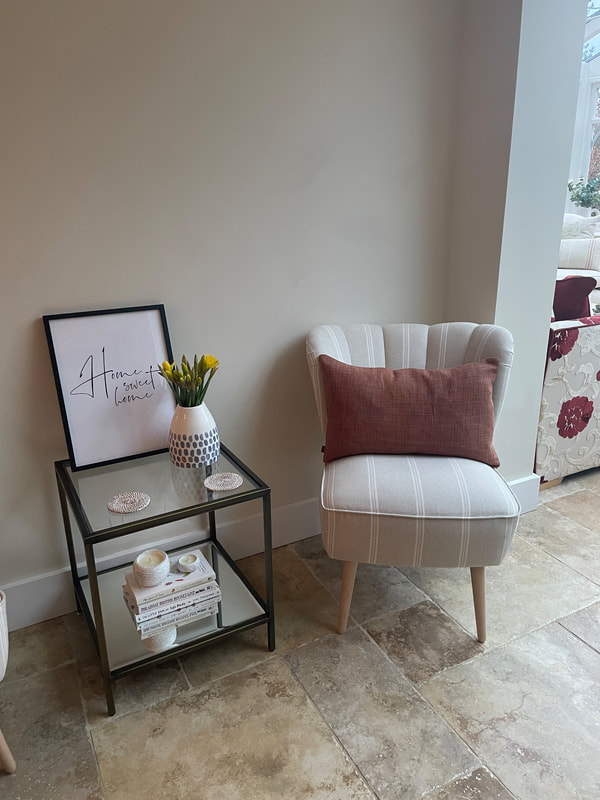 Cream chair | affordable interior design | Minshell Designs Buckinghamshire