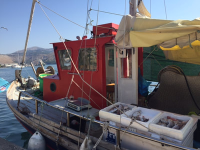fishing boat argostoli kefalonia