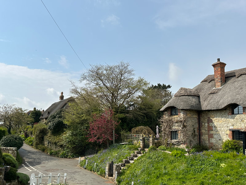 village houses at godshill on the isle of wight