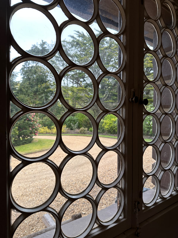 osborne house, isle of wight, looking through the window at the swiss cottage