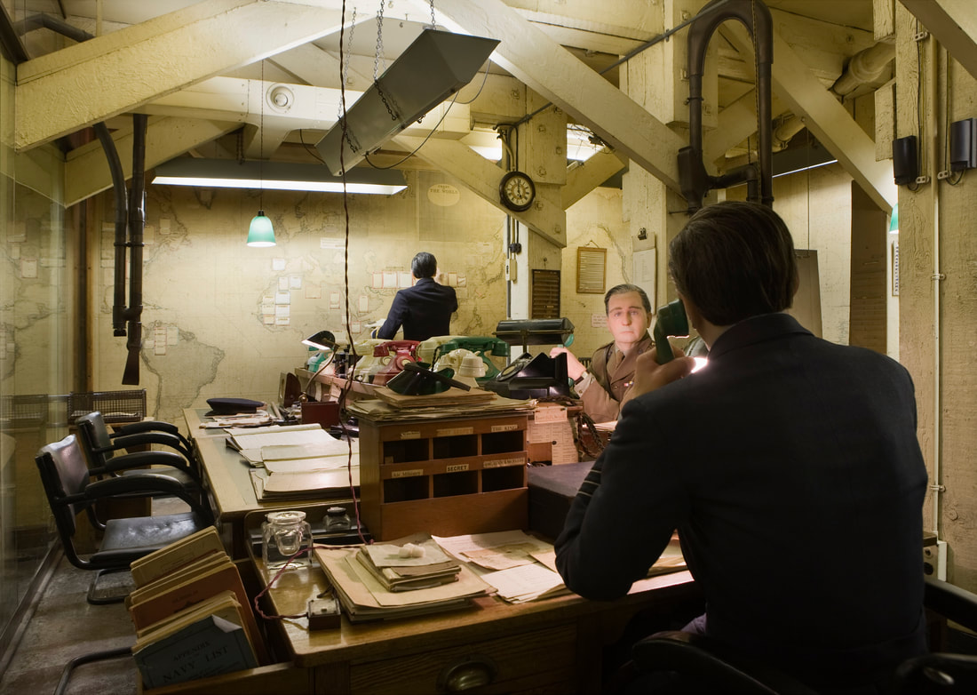 inside the map room at the churchill war rooms