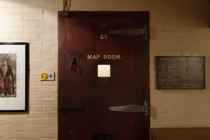 the map room at the churchill war rooms