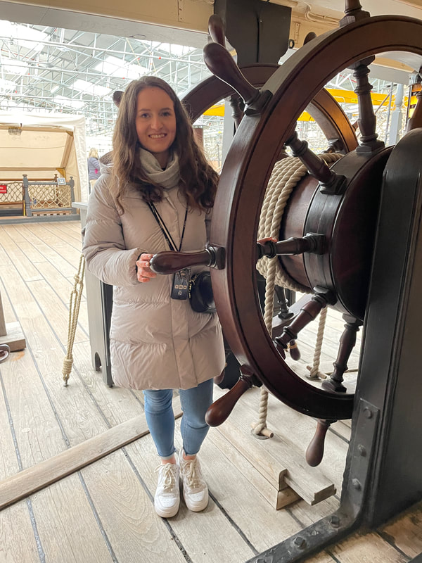 The wheel on HMS Victory