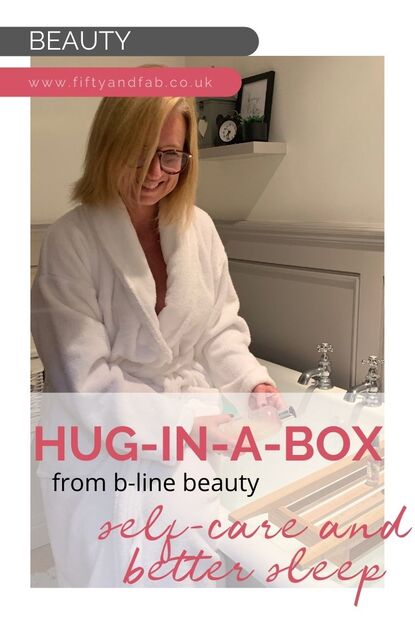 bathroom and white robe | self care box | hug in a box | b-line beauty