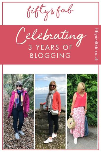 Fifty & Fab - celebrating three years of blogging - inspiring women over 50 to live their best lives #midlife #over50s