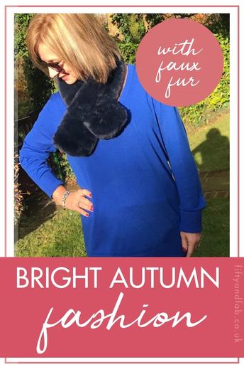 bright autumn fashion with faux fur