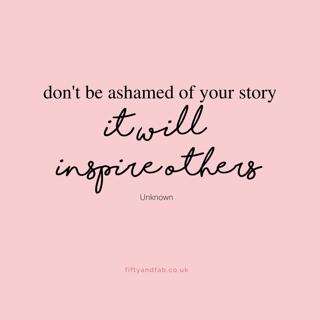 quote don't be afraid of your story it will inspire others